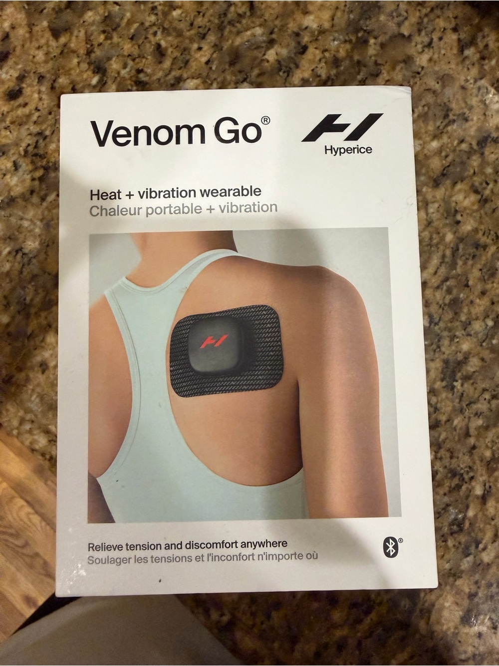 Hyperice Venom Go Heat & Vibration Wearable Patch - Black